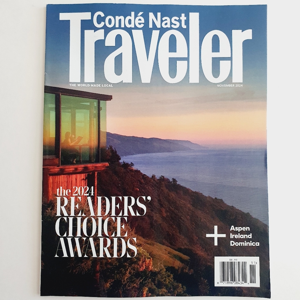 Conde Nast Traveler Magazine November, 2024 Readers Choice Awards Aspen Ireland